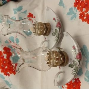 Pair of Tea Rose Mini Lantern